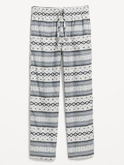 Printed Flannel Pajama Pants for Men