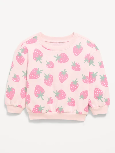 Printed Crew-Neck Sweatshirt for Baby