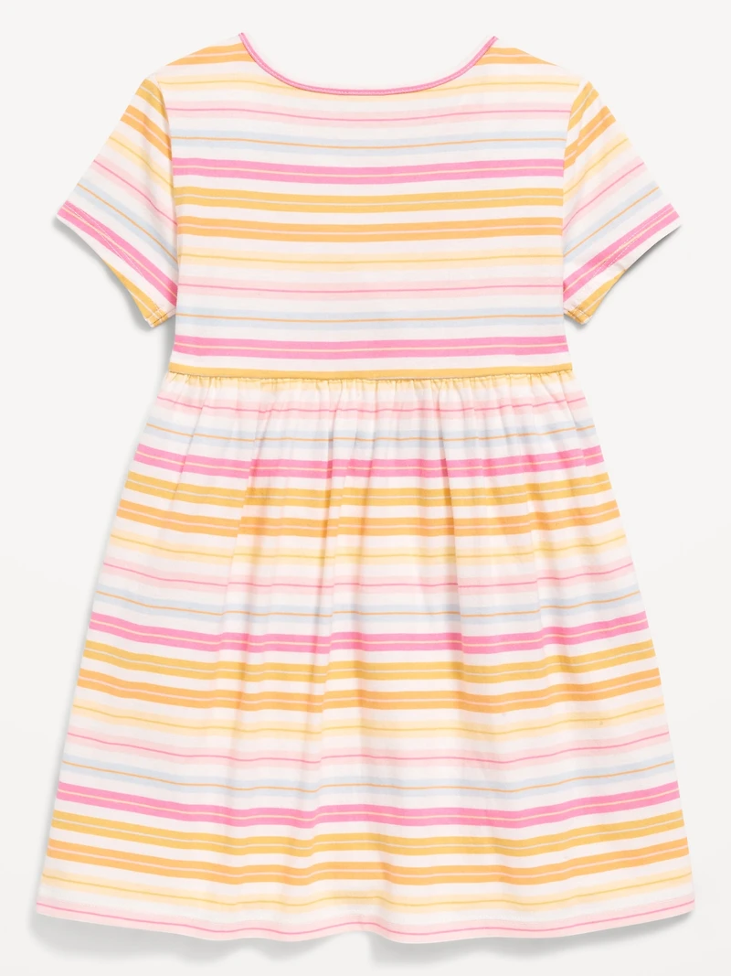 Printed Short-Sleeve Dress for Toddler Girls