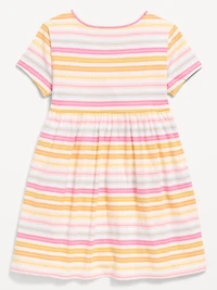 Printed Short-Sleeve Dress for Toddler Girls