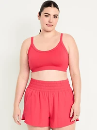 Light Support Fluid Seamless Ribbed Sports Bra