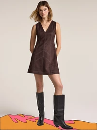 Old Navy x Anna Sui Vegan Suede Mini Dress