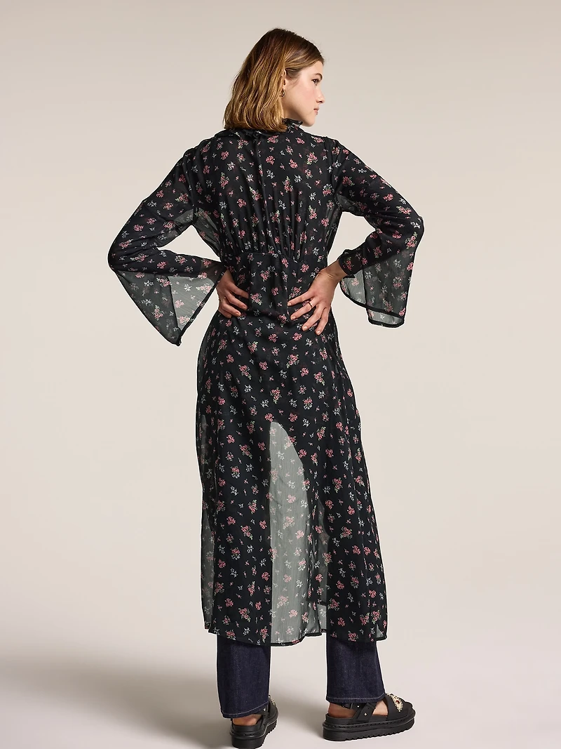 Old Navy x Anna Sui Chiffon Tie-Front Duster