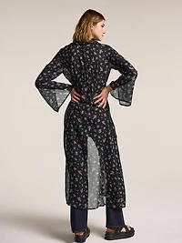 Old Navy x Anna Sui Chiffon Tie-Front Duster