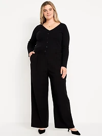 Extra High-Waisted Drapey Trouser Super Wide-Leg Pants
