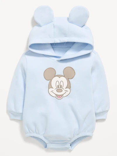 Disney© Hooded Fleece One-Piece Romper for Baby