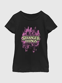 Stranger Things Silhouette Graphic T-Shirt for Girls
