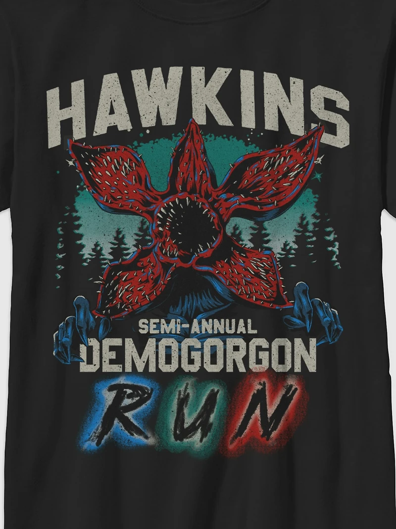 Stranger Things Hawkins Runner Graphic T-Shirt for Kids