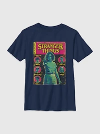 Stranger Things Comic Cover Graphic T-Shirt for Kids