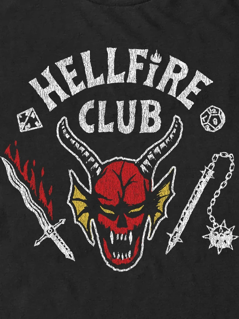 Stranger Things Hellfire Cut Graphic T-Shirt
