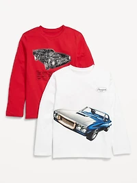 Long-Sleeve Graphic T-Shirt 2-Pack for Boys