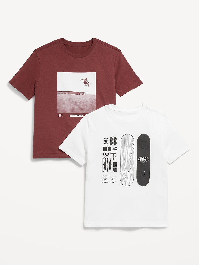Short-Sleeve Graphic T-Shirt 2-Pack for Boys