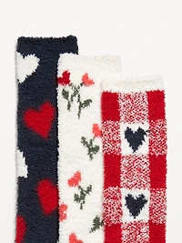 3-Pack Cozy Crew Socks for Women