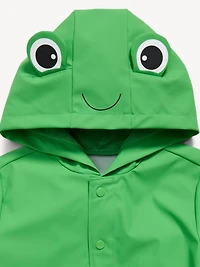 Water-Resistant Unisex Critter Hooded Jacket for Toddler