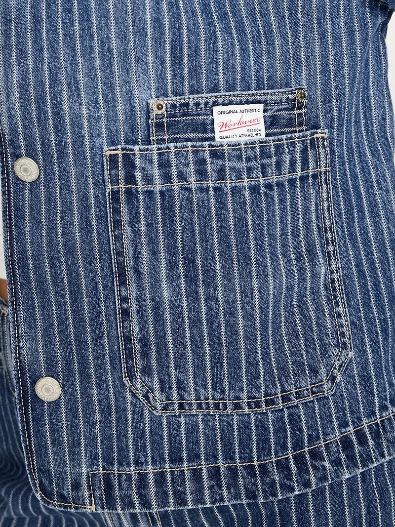 Cropped Jean Chore Jacket