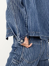Cropped Jean Chore Jacket