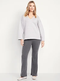 High-Waisted Fashion Ribbed Flare Leggings