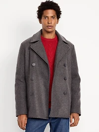 Slim Fit Double Breasted Peacoat