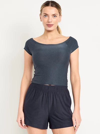 CloudMotion Ballet Twist-Back Top