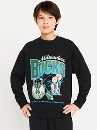 NBA© Milwaukee Bucks© Oversized Gender-Neutral Sweatshirt for Kids