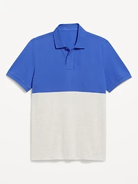 Color-Block Pique Polo