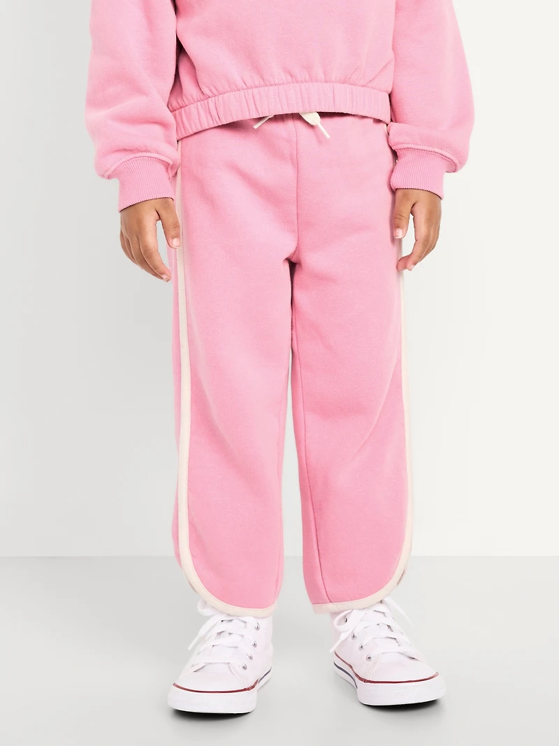 Dolphin-Hem Cropped Sweatpants for Toddler Girls