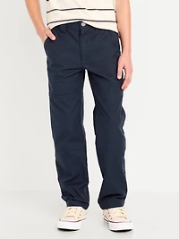 Canvas Straight-Leg Utility Pants for Boys