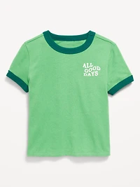 Short-Sleeve Ringer Graphic T-Shirt for Toddler Boys