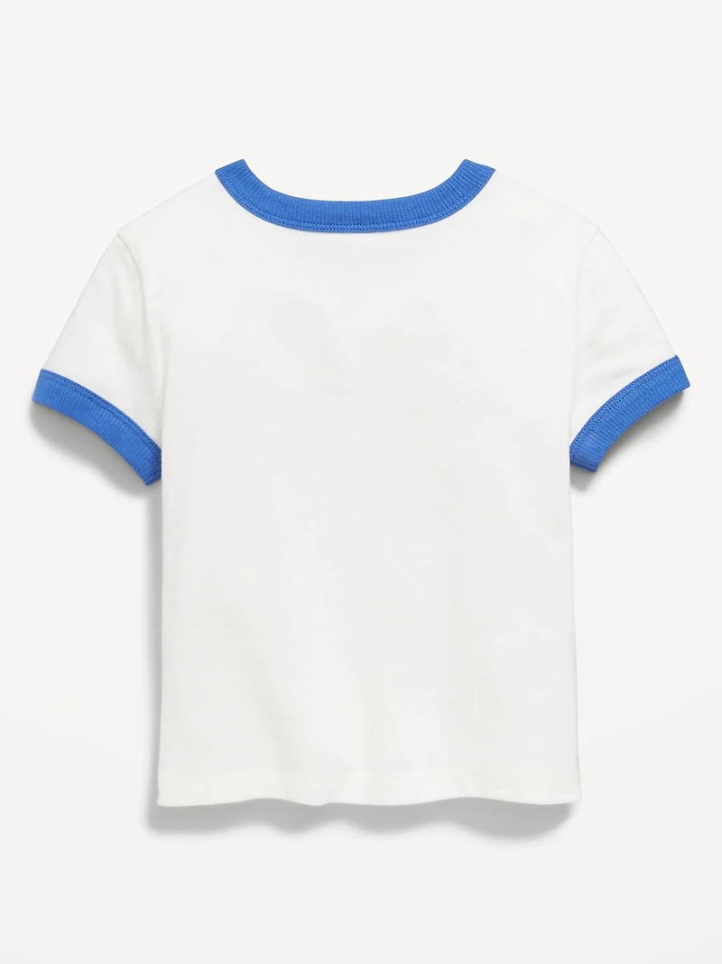 Short-Sleeve Ringer Graphic T-Shirt for Toddler Boys