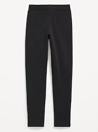 High-Waisted Full-Length Fleece Leggings for Girls
