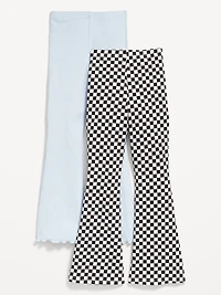 High-Waisted Flare Leggings 2-Pack for Girls