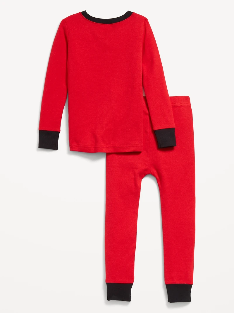Snug-Fit Graphic Pajama Set for Toddler & Baby