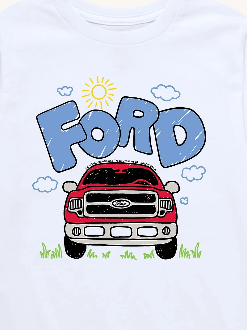 Ford F150 Doodle Short Sleeve Tee For Toddler