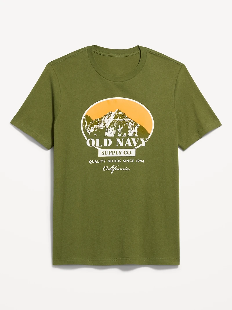 Crew-Neck Logo-Graphic T-Shirt