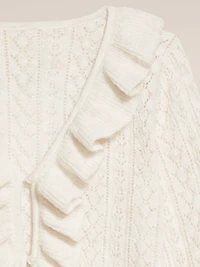 Old Navy x Anna Sui Ruffle Cardigan Sweater