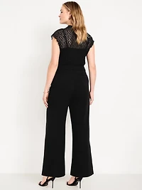 Extra High-Waisted Drapey Trouser Super Wide-Leg Pants