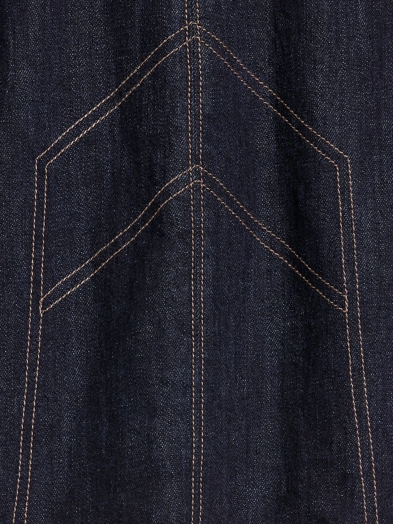 Old Navy x Anna Sui Denim Seamed Mini Skirt