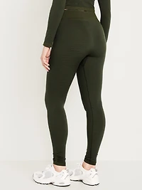 High-Waisted Seamless Jacquard Leggings