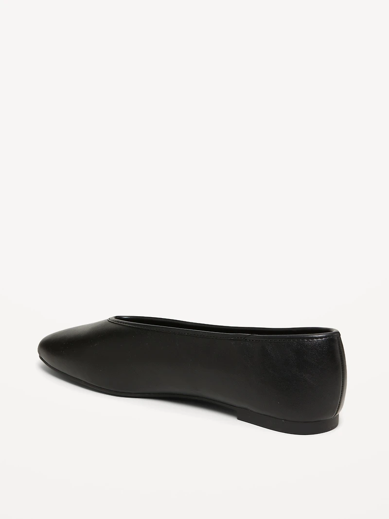 V-Cut Ballet Flats