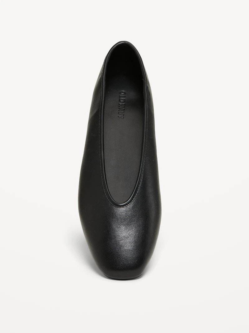 V-Cut Ballet Flats
