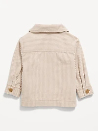Striped Twill Shacket for Baby