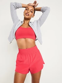 Light Support Fluid Seamless Ribbed Sports Bra