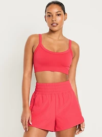 Light Support Fluid Seamless Ribbed Sports Bra