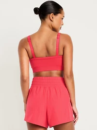 Light Support Fluid Seamless Ribbed Sports Bra