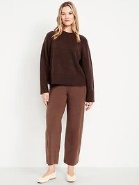 High-Waisted Fashion Wide-Leg Cropped Leggings