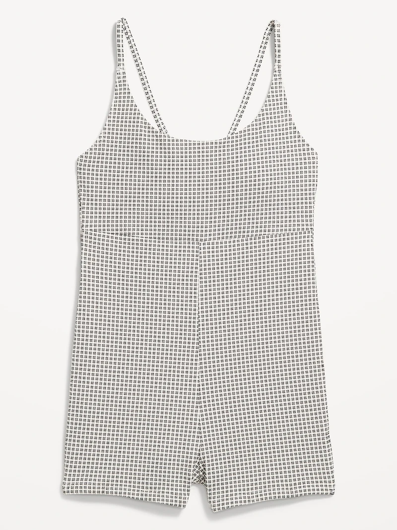 Textured Swim Romper - 2.5-inch inseam