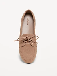 Faux-Suede Boat Shoes for Women