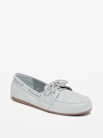 Faux-Suede Boat Shoes for Women