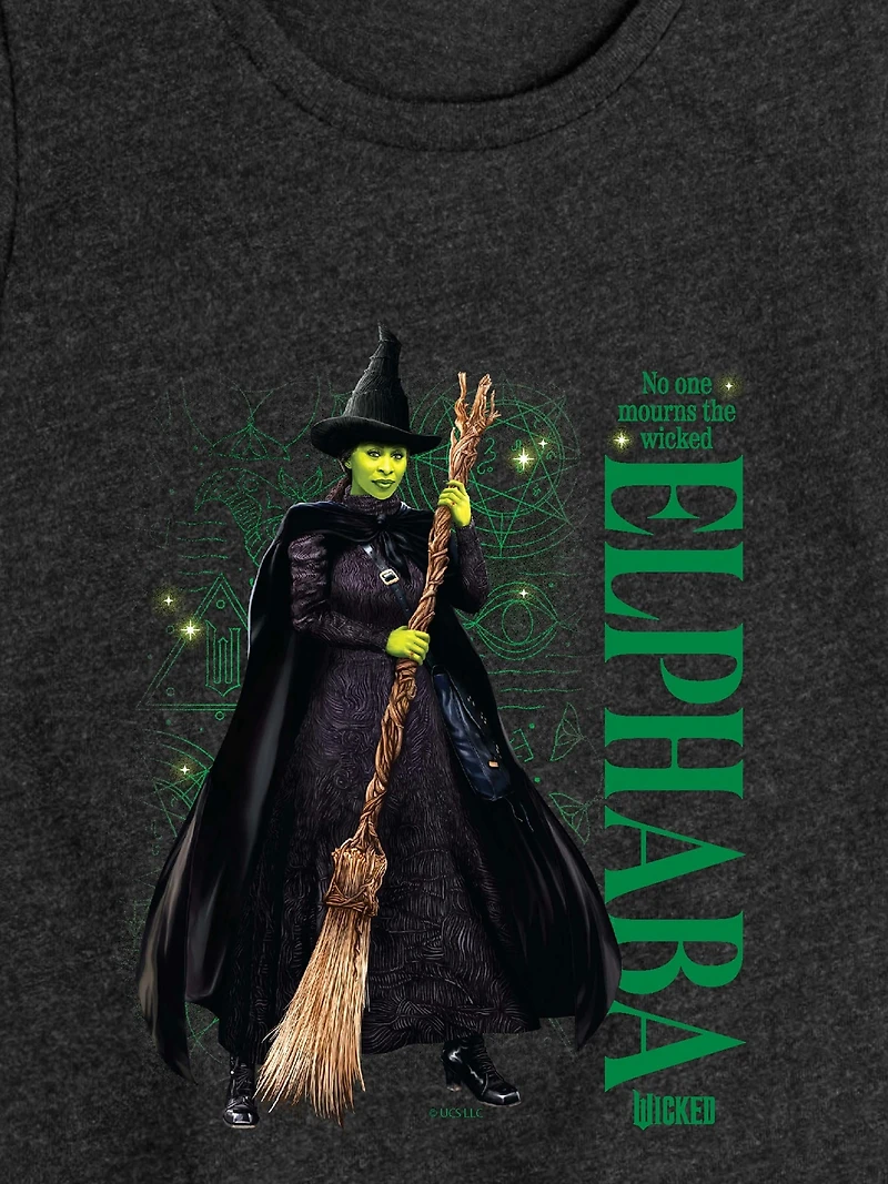 Elphaba No One Mourns Fitted Short Sleeve Tee For Kids