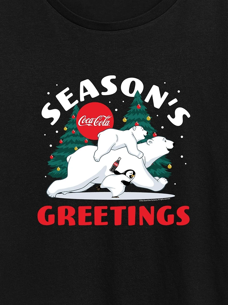 Coca Cola  Polar Bears Short Sleeve Graphic Tee